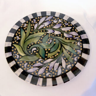 Lavender gladiolus plate