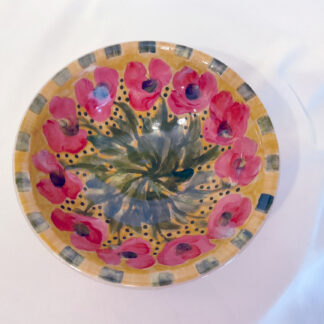 Red poppies w/ gold